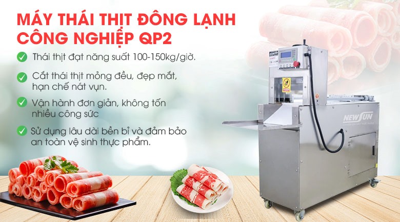Lợi ích khi sử dụng máy cắt thịt đông lạnh công nghiệp QP2