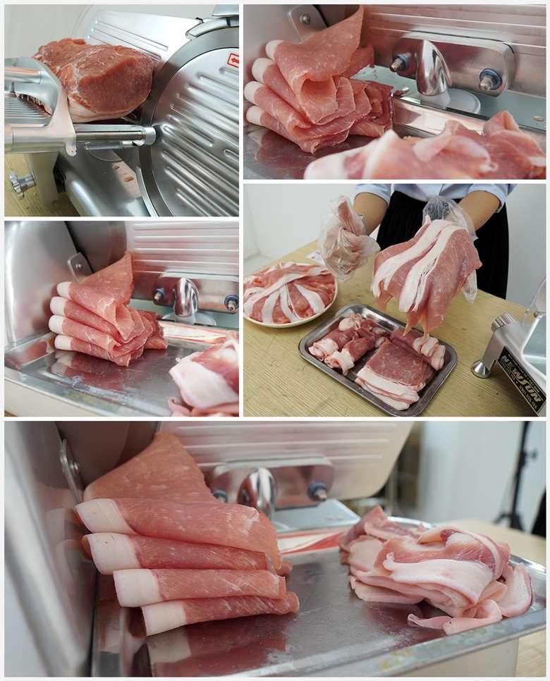 Thực tế sử dụng máy cắt thịt làm lạp xưởng