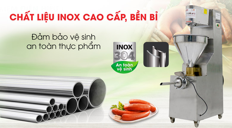 Chế tạo từ vật liệu inox cứng cáp, sử dụng lâu dài