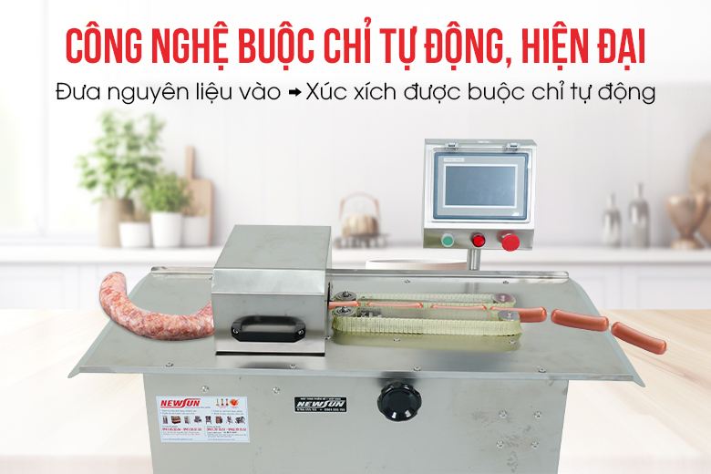 Công nghệ buộc chỉ xúc xích tự động Công nghệ buộc chỉ xúc xích tự động