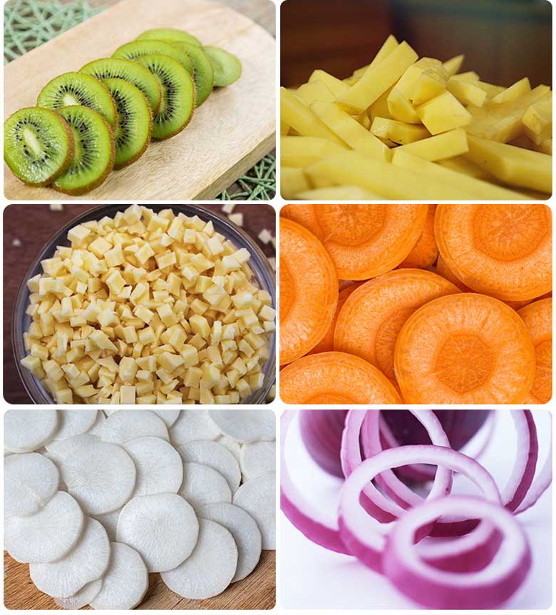 Thành phẩm thái ra đều và đẹp