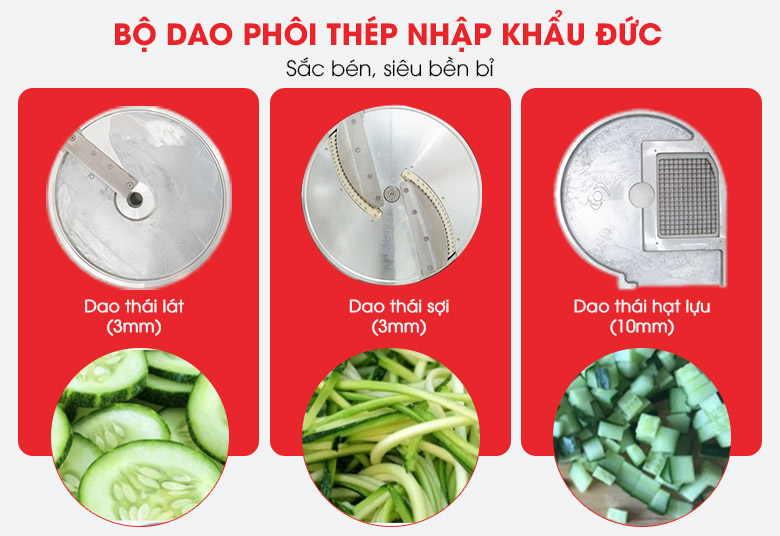 Bộ lưỡi cắt/thái đa năng 