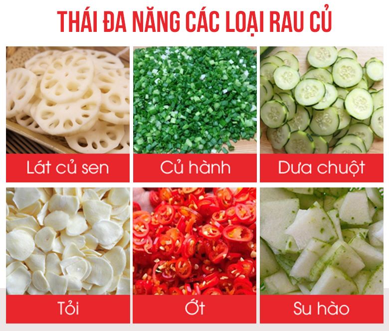 Máy thái hành lá MG-526 Khả năng cắt đa dạng, ứng dụng linh hoạt