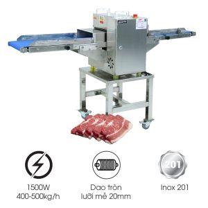 Máy cắt thịt băng tải MCTB340