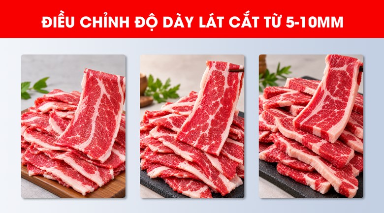 Máy chặt thịt mỡ đông lạnh BR-950 1200kg/giờ Điều chỉnh độ dày lát cắt linh hoạt từ 5-10mm